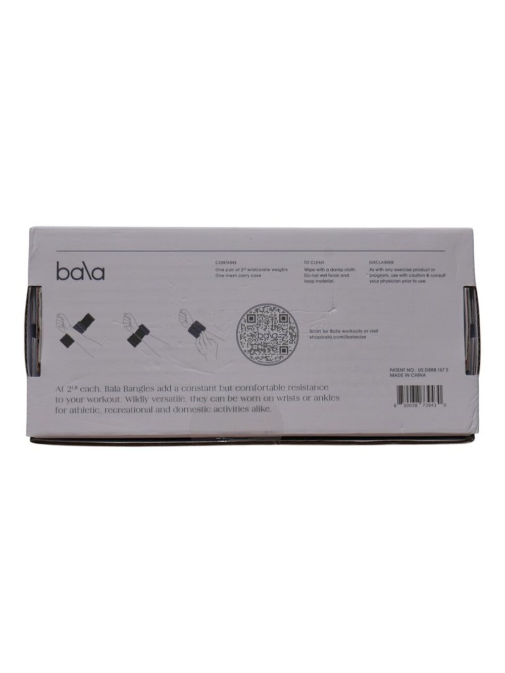 Bala Bangles 2Lb Each Wrist Ankle Weights Marble Stone Yoga Pilates Crossfit New - Picture 5 of 7
